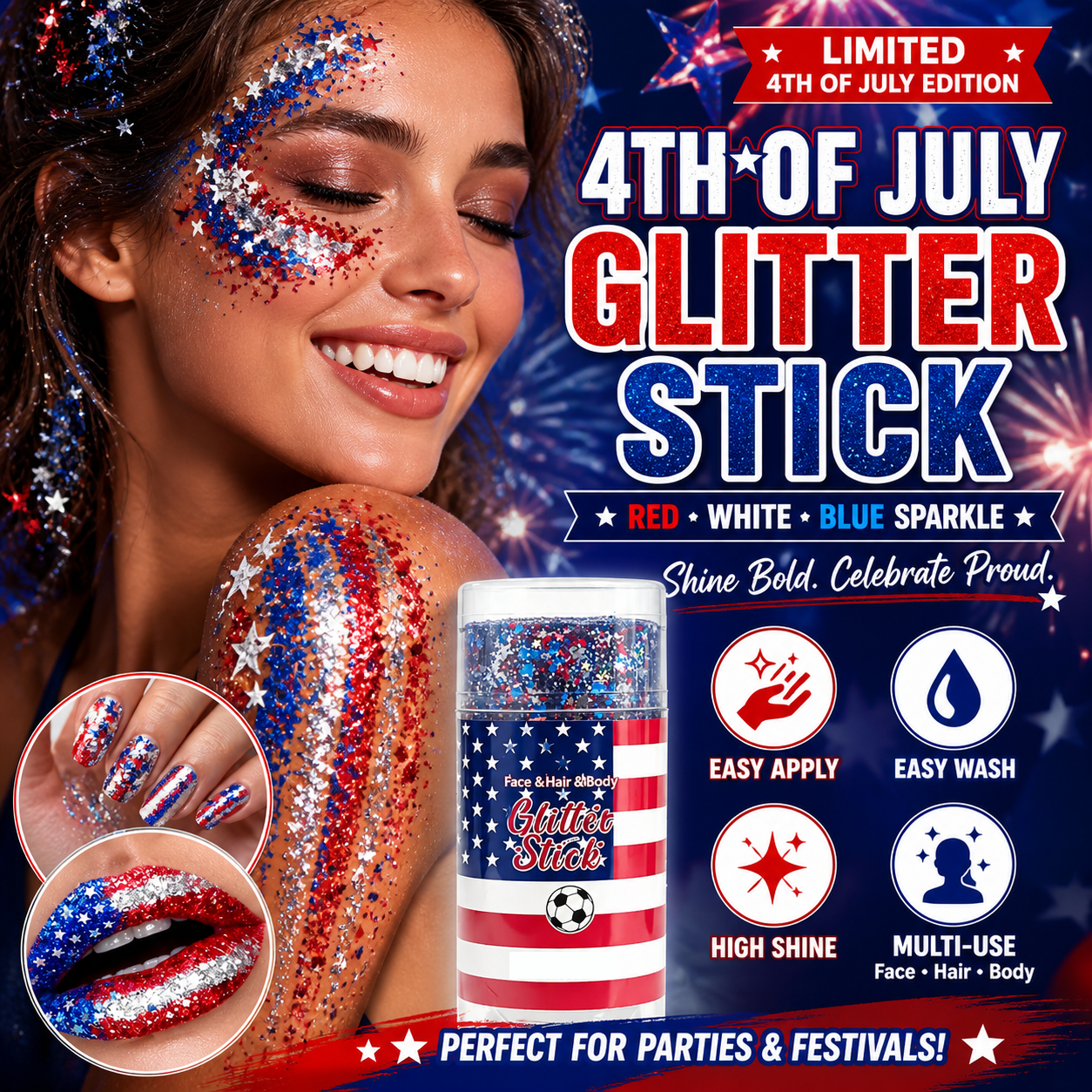 Tphflare™4th of July Glitter Stick