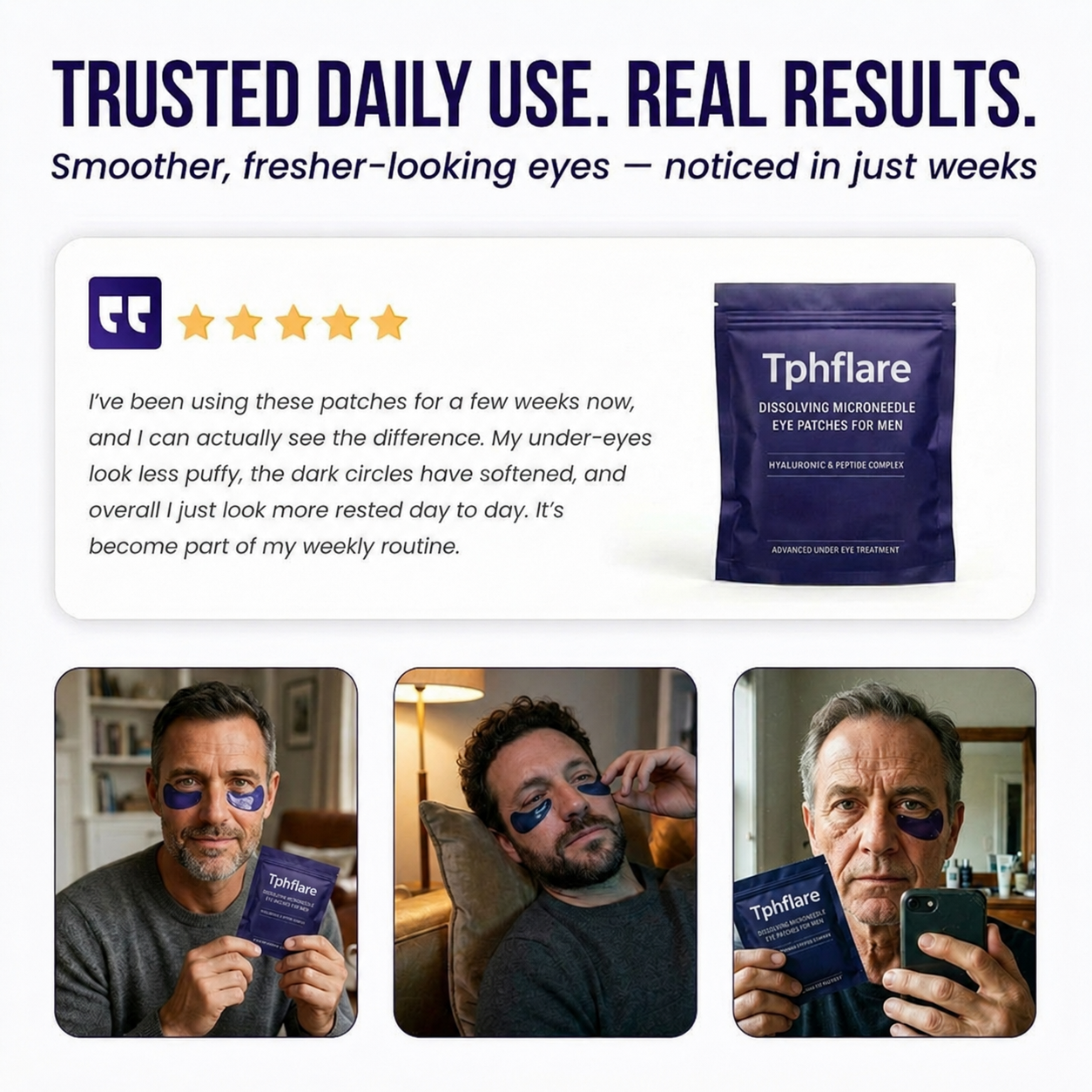 Tphflare-Eye Repair Patches for Men