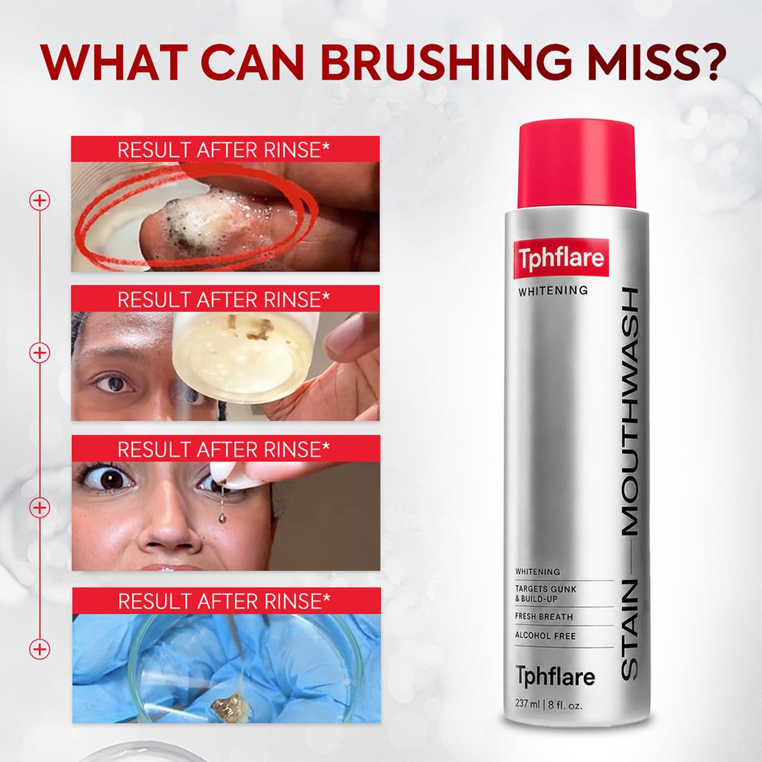 Tphflare Stain Whitening Mouthwash